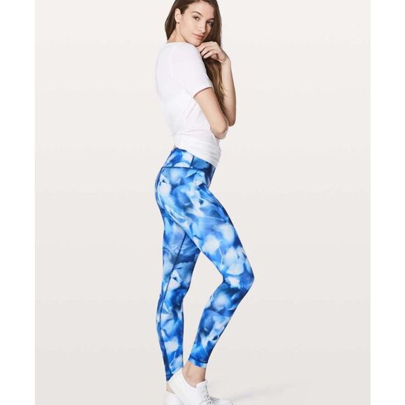 LULULEMON Women’s Blush Blossom Alpine White Midnight Navy Wunder Under Low-Rise - Picture 2 of 9